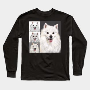 American Eskimo - From Sketch to Portrait Long Sleeve T-Shirt